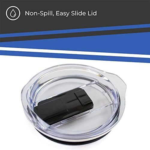 Campus Colors NCAA Stainless Steel Tumbler perfect for Gameday - 18 oz - Double Walled - Keeps Drinks Perfectly Insulated (Kentucky Wildcats - Royal)