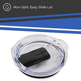 Campus Colors NCAA Stainless Steel Tumbler perfect for Gameday - 18 oz - Double Walled - Keeps Drinks Perfectly Insulated (Kentucky Wildcats - Royal)