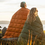 Horizon Hound Down Camping Blanket - Outdoor Travel Quilt | Sustainable, Insulated, Lightweight & Warm Gear for Sleep, Camping, Stadium, Hiking & Festivals | Water Resistant, Packable & Compact