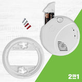 First Alert SMCO100 Battery-Operated Combination Smoke & Carbon Monoxide Alarm - 3 Pack