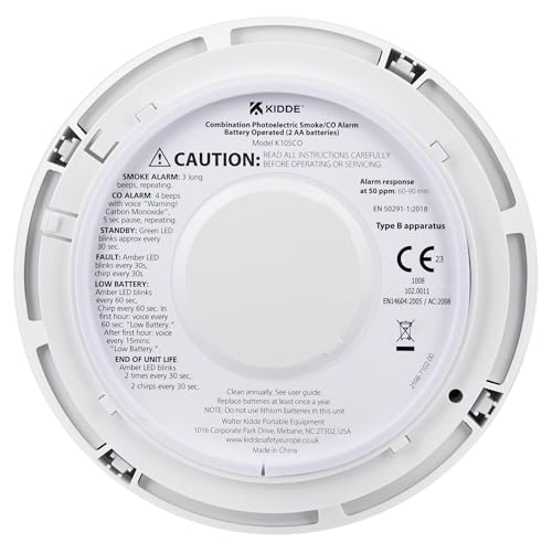 Kidde 10SCO Combination Smoke and Carbon Monoxide Alarm with Voice Notification
