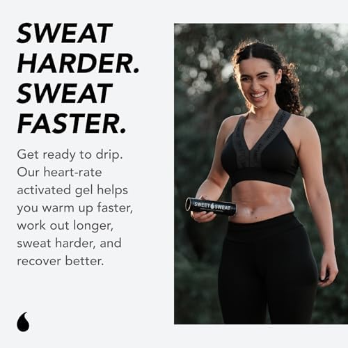 Sweet Sweat Workout Enhancer Roll-On Gel Stick - Makes You Sweat Harder and Faster, Use with Sweet Sweat Waist Trimmer