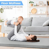 CYMULA Memory Foam Camping Mattress Pad,3inch Sleeping Pad for Camping,Non-Slip Bottom Floor Cot Mattress Bed with Retaining Portable Roll up Mattress Pad Mat for Travel Truck Guest Bed Tent