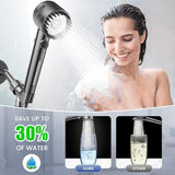 Filtered Shower Head with Handheld, High Pressure 5-Spray Shower Head with Filters for Hard Water, ON/OFF Switch Showerhead for Pets Bath, Shower Heads Filter - Remove Chlorine, Improve Skin and Hair