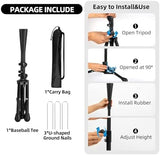 Kids Baseball Tee, 20.87 to 31.29 Inches Batting Tees for Baseball with Carry Bag, Portable Stable Baseball Tees for Hitting, Tripod Tanner Tee for Baseball Practice Stand Aged 3-8 Years