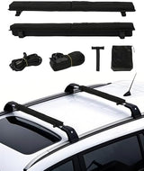 VEVOR Soft Roof Rack Pads, 30" Universal Car Roof Rack Pad for Various Crossbars, 176LBS Loading Luggage Kayak Carrier with 2 Tie Down Straps, 2 Quick Loop Straps & Storage Bag for SUP Canoe Snowboard