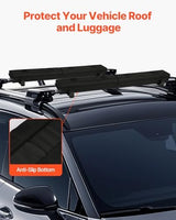 VEVOR Soft Roof Rack Pads, 30" Universal Car Roof Rack Pad for Various Crossbars, 176LBS Loading Luggage Kayak Carrier with 2 Tie Down Straps, 2 Quick Loop Straps & Storage Bag for SUP Canoe Snowboard