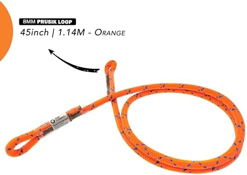 GM CLIMBING 8mm (5/16") Prusik Swen Eye-to-Eye Pre-Sewn 30 inch / 45 inch