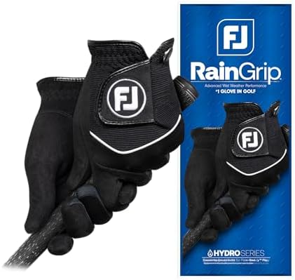 FootJoy Men's RainGrip Golf Glove, Pair