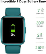 Fitness Tracker Watch with Heart Rate Monitor, Activity Tracker with Pedometer, Sleep Monitor, Calories & Step Counter, 5ATM Waterproof Smart Watch for Women Men Health Fitness Watch for Sports