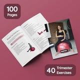 BABYGO® Birthing Ball for Pregnancy & Labor + Our Award Winning Book - Exercise, Birth & Recovery Plan, 5X Stronger Than a Yoga Ball with Eco Friendly Material