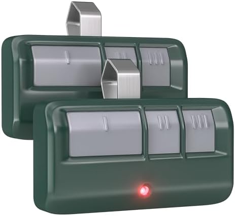 2 for Chamberlain LiftMaster Craftsman Garage Door Opener Remote 893LM 893Max 971LM Universal, Green