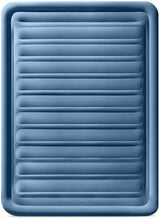 Intex: Dura-Beam Deluxe Comfort-Plush Air Mattress - 22" Queen Blue - Built-in Electric Pump, Durable Fiber-Tech, Carry Bag Included, 600lb Capacity