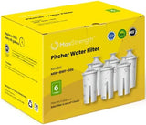 Water Filter Replacement for Brita® Pitchers & Dispensers, Classic OB03, Mavea® 107007, 35557 & More, NSF Certified Water Pitcher Filter, 1 Year Supply, Fits Brita & Mavea, 6 Count