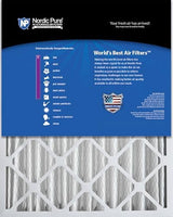Nordic Pure 16x20x4 (15_1/2 x 19_1/2 x 3_5/8) Pleated MERV 8 Air Filters 2 Pack