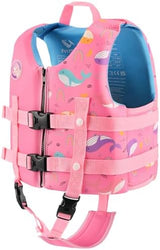 Pottwal Swim Vest for Kids - Swim Jacket for 1-2 Years (24-33LBS) - Buoyancy Aid Made of Neoprene & EPE - with Adjustable Crotch Strap
