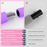 Pilates Bar Kit with Resistance Bands, Multifunctional Yoga Pilates Bar with Heavy-Duty Metal Adjustment Buckle, Portable Home Gym Pilates Resistance Bar Kit for Women Full Body Workouts