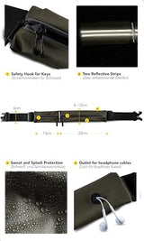 Fitgriff® Running Belt for Men & Women - Secure Jogging Pouch for Phone, Keys & Essentials - For All Cell Phones