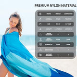 Beach Blanket Waterproof Sandproof Beach Mat 79" X 83" /10'x9'for 2-8 Adults Quick Drying Outdoor Picnic Mat Beach Accessories for Travel, Camping, Hiking