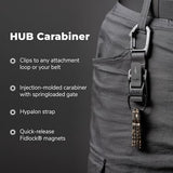 ALPAKA HUB Carabiner - Versatile Pouch, Quick Release Keychain - Magnetic Latch, Key Clip - Attach to ALPAKA Sling Bag, Belt Loops, and More