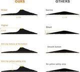 Jin&Bao Universal Garage Door Threshold Seal Strip 16FT Kit, Bottom Waterproof Rubber Weather Stripping Replacement（Black, 1 Adhesive）