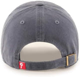 47 Brand MLB Vintage Navy Primary Logo Clean Up Adjustable Baseball Cap Hat, Adult One Size Fits All