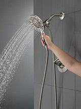 DELTA 142840-SP-I Arvo Tub Shower, SpotShield Brushed Nickel
