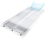 Air Vent Extender for Under Furniture, Floor Vent Deflector for Floor Register Up to 12" Wide, Extends from 17"-33" (1PCS)