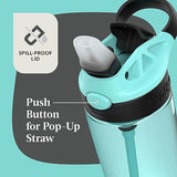 Contigo Aubrey Leak-Proof Spill-Proof Water Bottle 20oz. 2 Pack Jade/Licorice & Juniper/Jade