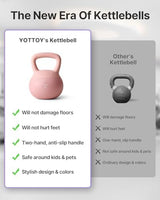 YOTTOY Soft Kettlebell,Kettlebell Anti-Slip Grip Weight for Home Workouts, Kettlebells Set Strength and Safety Guaranteed