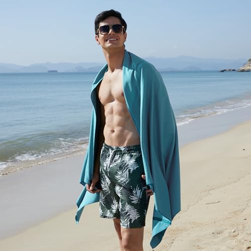 Rainleaf Microfiber Towel Perfect Travel & Gym & Camping Towel. Quick Dry - Super Absorbent - Ultra Compact - Lightweight. Suitable for Trip, Beach, Shower, Backpacking, Pool