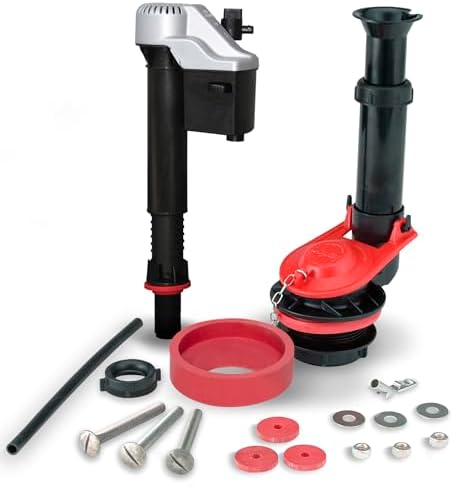 Korky Standard 2-inch Complete Toilet Repair Kit, Fixes: Running, Noisy, No/Slow Refill, and No/Weak Flush Toilets, Easy to Install, 4010MP
