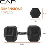 CAP Barbell Coated Hex Dumbbell Weight | Multiple Options