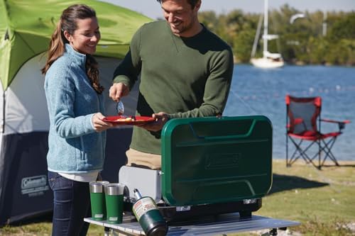 Coleman Classic 3-Burner Propane Camping Stove with InstaStart Ignition, Portable Cooktop with 3 Adjustable Burners & 28,000 BTUs of Power