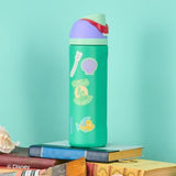 Disney Princess FreeSip Insulated Stainless Steel Water Bottle with Straw for Sports and Travel, BPA-Free Sports Water Bottle, 24 oz, Ariel