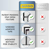 AUGO Magnetic Thermal Insulated Door Curtain - Transparent EVA Door Cover for Winter- Keeps Warm Air in and Cold Air Out - Home Winterizing Products - Patent Pending Keep Open Feature - 38 x 83 Inch