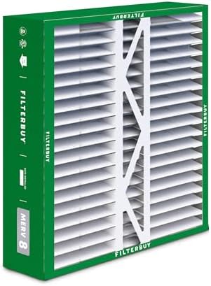 Filterbuy 20x20x5 Air Filter MERV 8 Dust Defense (2-Pack), Pleated HVAC AC Furnace Air Filters Replacement for Honeywell FC100A1011, Lennox X0585 & More (Actual Size: 19.63 x 19.88 x 4.38 Inches)
