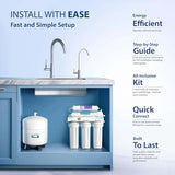 APEC Water Systems ROES-PH75 Essence Series Top Tier Alkaline Mineral pH+ 75 GPD 6-Stage Certified Ultra Safe Reverse Osmosis Drinking Water Filter System with Extra High Capacity Filter Set Stage 1-3