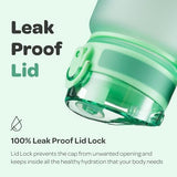 Hydracy Water Bottle with Time Marker -Large BPA Free Water Bottle & No Sweat Sleeve -Leak Proof Gym Bottle with Fruit Infuser Strainer & Times to Drink -Ideal for Fitness Sports & Outdoors