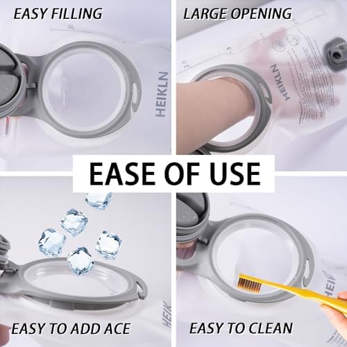 Hydration Bladder 2L-3L,Leak Proof Water Reservoir, BPA Free Military Water Storage Bladder Bag Hydration Pack Replacement Easy Clean for Bicycling Hiking Camping Hunting Running