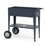 Herstera 8933901 Garden Trolley Wheeled Planter, Anthracite