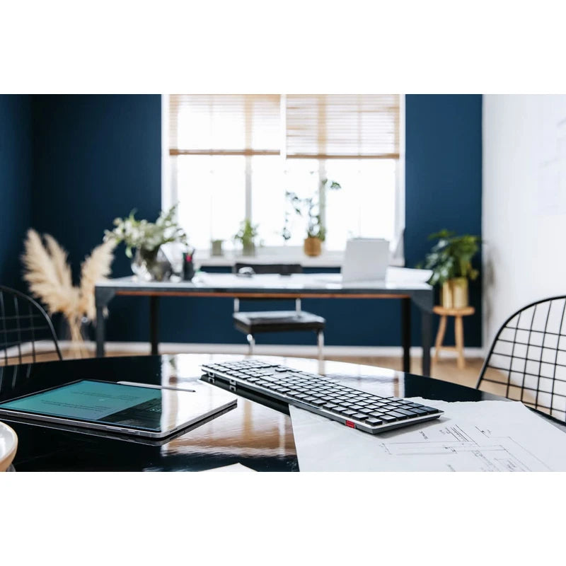 Cherry KW X ULP Ultra Slim Wireless Mechanical Keyboard. Multi Device Function MX Ultra Low Profile Switches, White (Renewed)