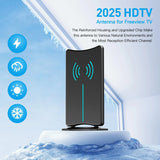 2025 Version Amplified HD Digital 'Matrix' TV Antenna Long 1000+ Miles, Support 4K 1080p Fire tv Stick and All Older TV's Indoor HDTV Local Channels,16.5ft Coaxial Cable