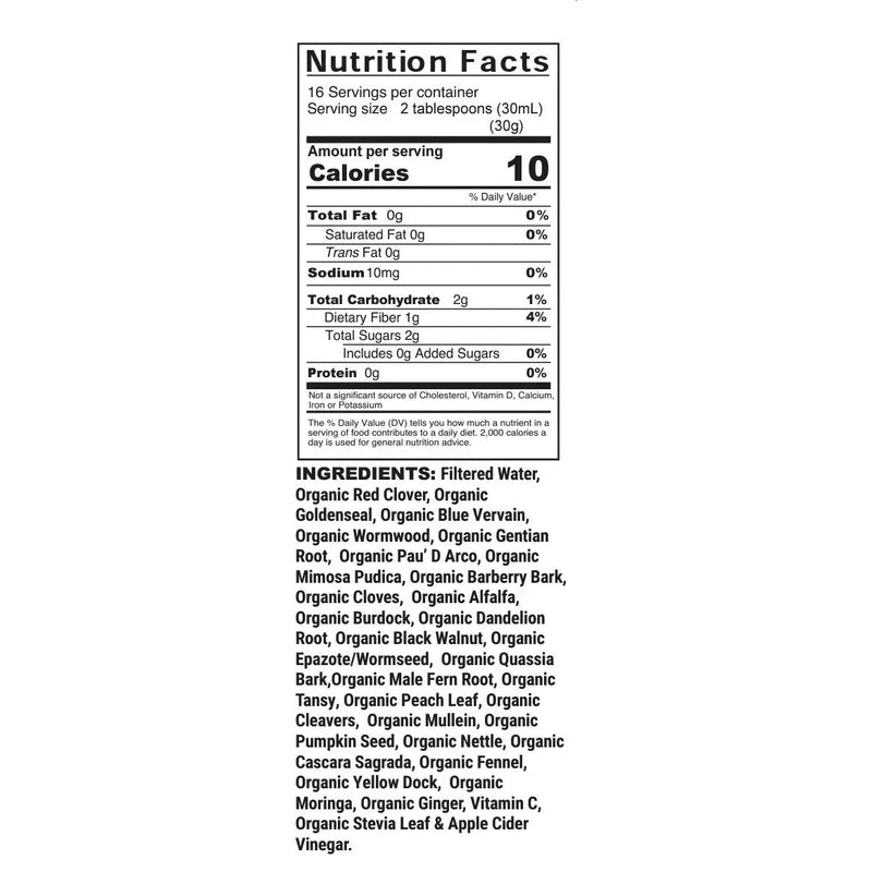 Organic Blood Cleanser & Parasite Cleanse By Livingston Natural Herbal Labs