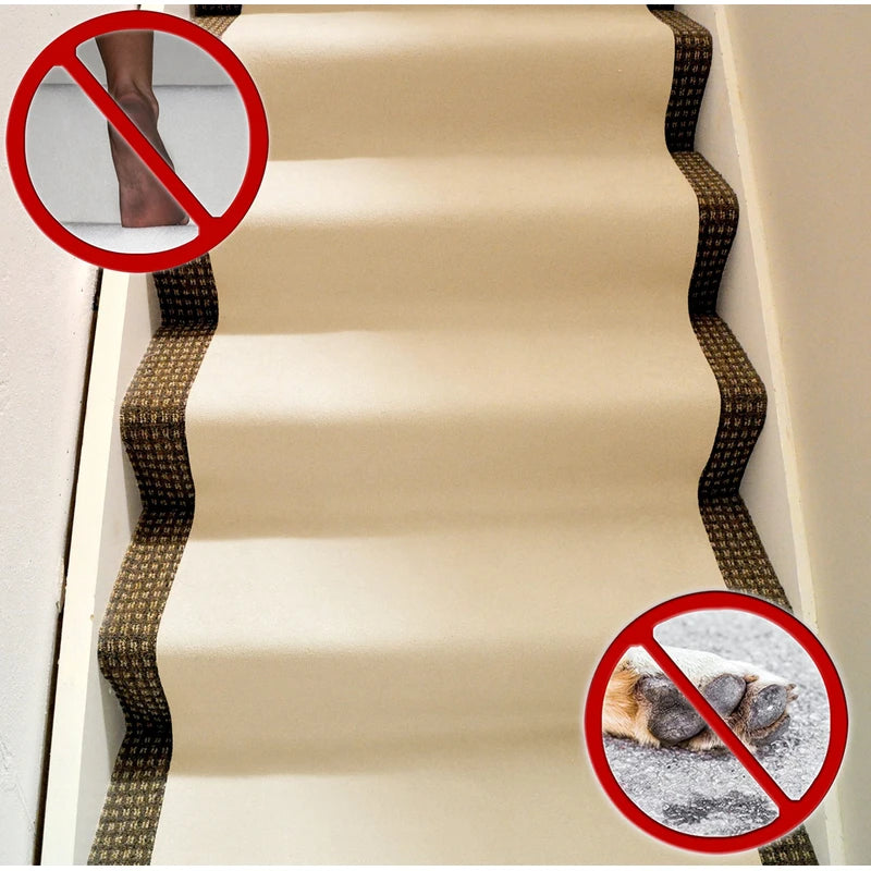 LAMINET Non-Slip Carpet & Floor Protector - Beige - 15'L x 30" W