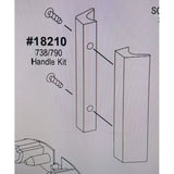 Alumax HDWE 738/790 Shower Door Handle Kit, Brushed Nickel G03710369