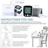 Blood Pressure Monitor Automatic Wrist Cuff Machine Carrying Case for Home Use 90 Readings Memory 2 User & Large Display, Black CK-W355 | NOUYAN