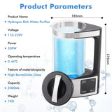 Upgraded 1800 PPB Hydrogen Water Generator with SPE and PEM Technology,Hydrogen Rich Water Machine Unlimite Water Quality
