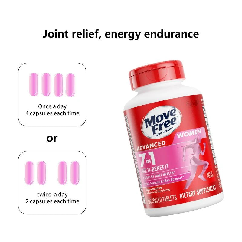 Joint Health Supplements- Move Free joint health 7-in-1 Combined Set of Men's Multi-Ingredient Glucosamine and Women's Multi-Ingredient Glucosamine