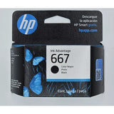 HP Cartucho De Tinta HP 667 (3YM79AL) Ink Cartridge - Black